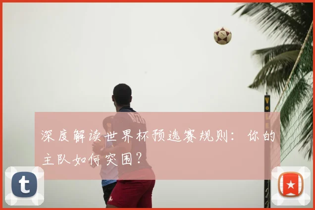 深度解读世界杯预选赛规则：你的主队如何突围？