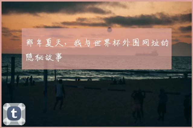 那年夏天,我与世界杯外围网址的隐秘故事